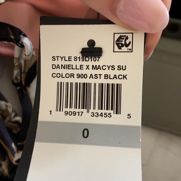 NWT Danielle Bernstein printed mini slip dress - Picture 6 of 6